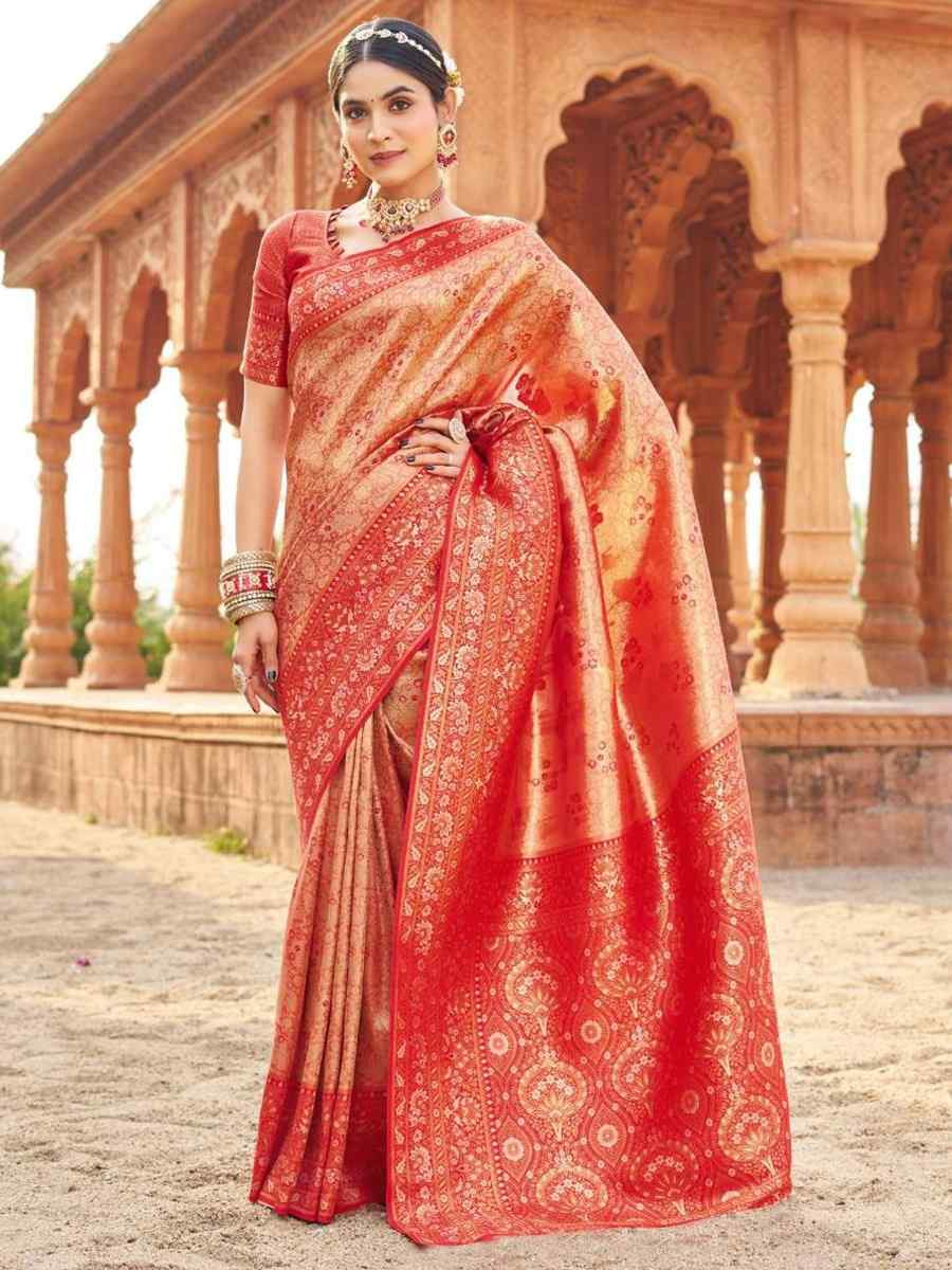 Multi Soft Banarasi Silk Handwoven Festival Wedding Fancy Heavy Border Saree