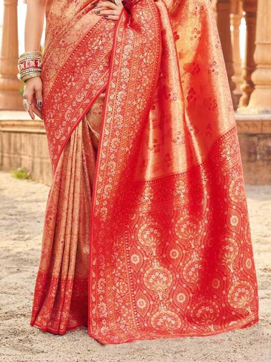 Multi Soft Banarasi Silk Handwoven Festival Wedding Fancy Heavy Border Saree