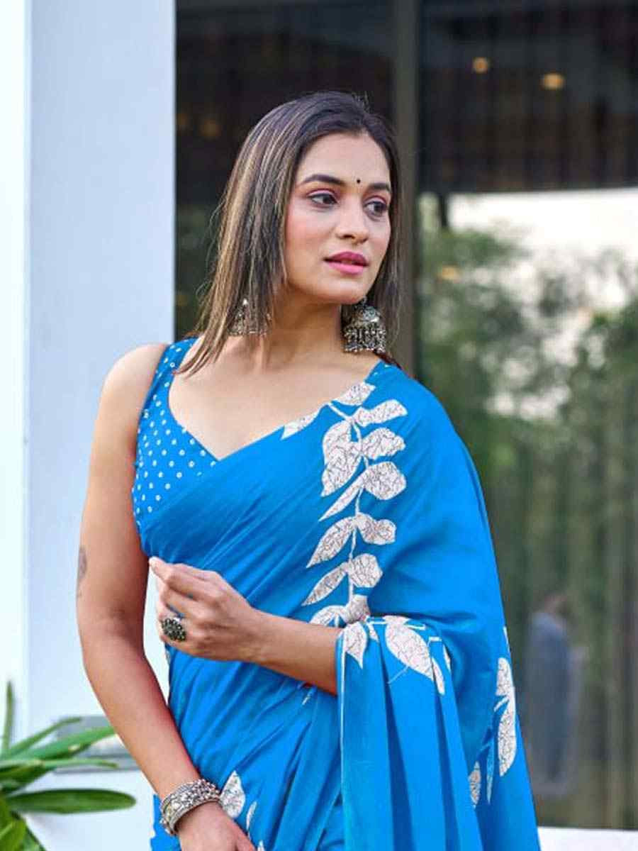 Multi Soft Pure Cotton Printed Party Reception Festival Wedding Fancy Classic Style Sarees