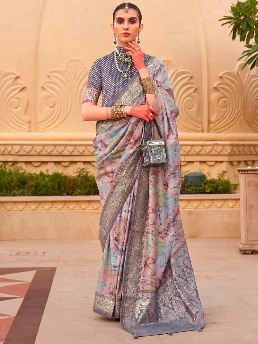 Multi Super Silk Handwoven Festival Casual Heavy Border Saree