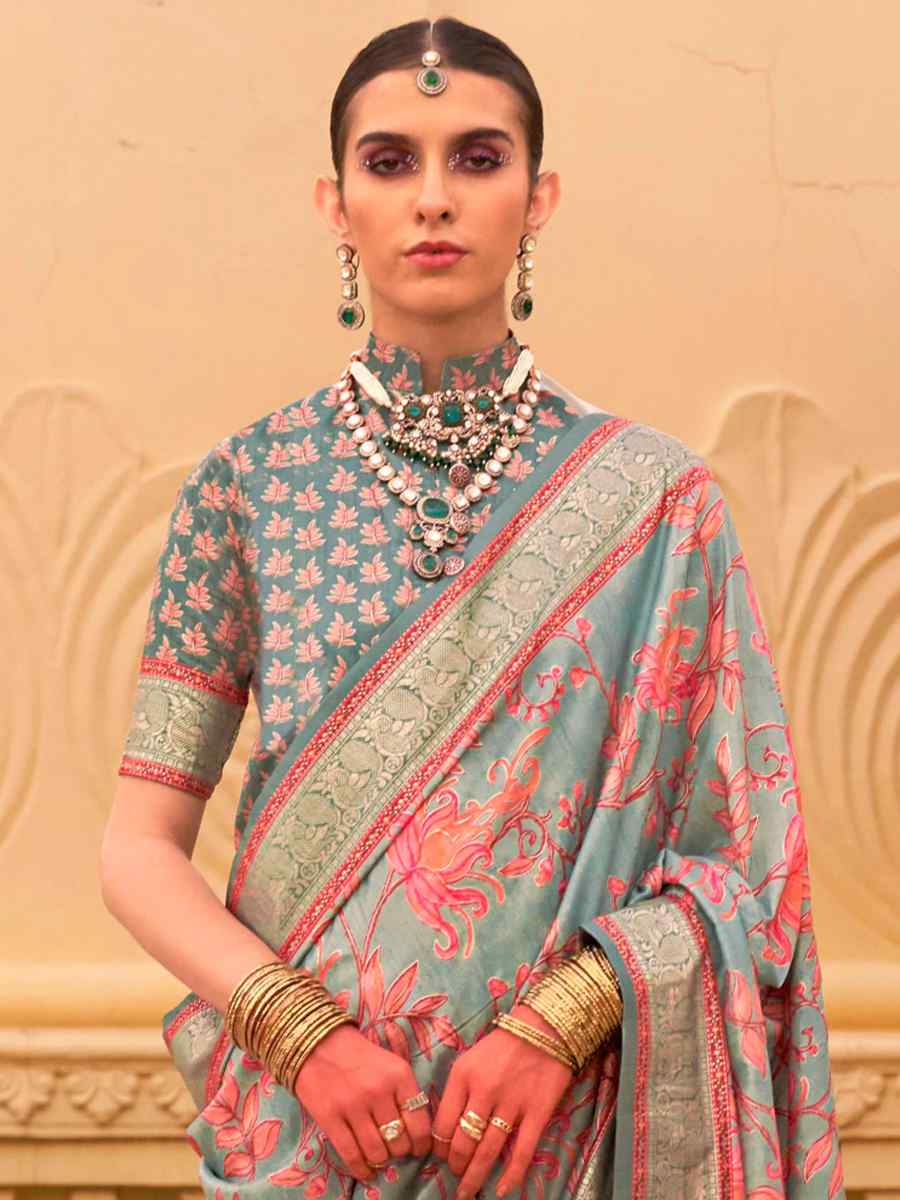 Multi Super Silk Handwoven Festival Casual Heavy Border Saree