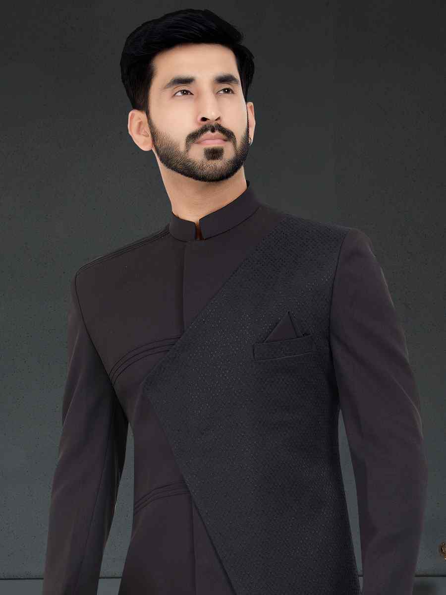 Multi Tarry Rayon Woven Festival Party Sherwani