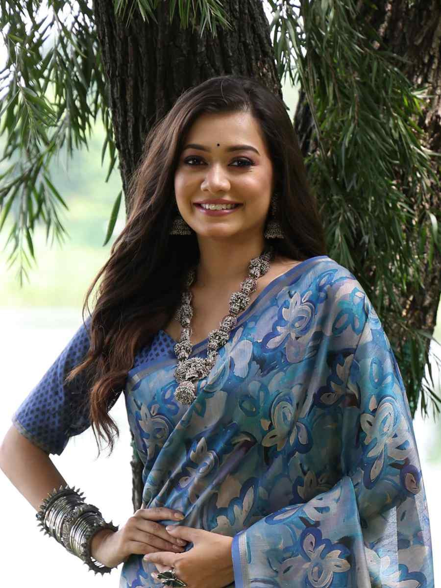 Multi Tussar Silk Handwoven Festival Wedding Heavy Border Saree