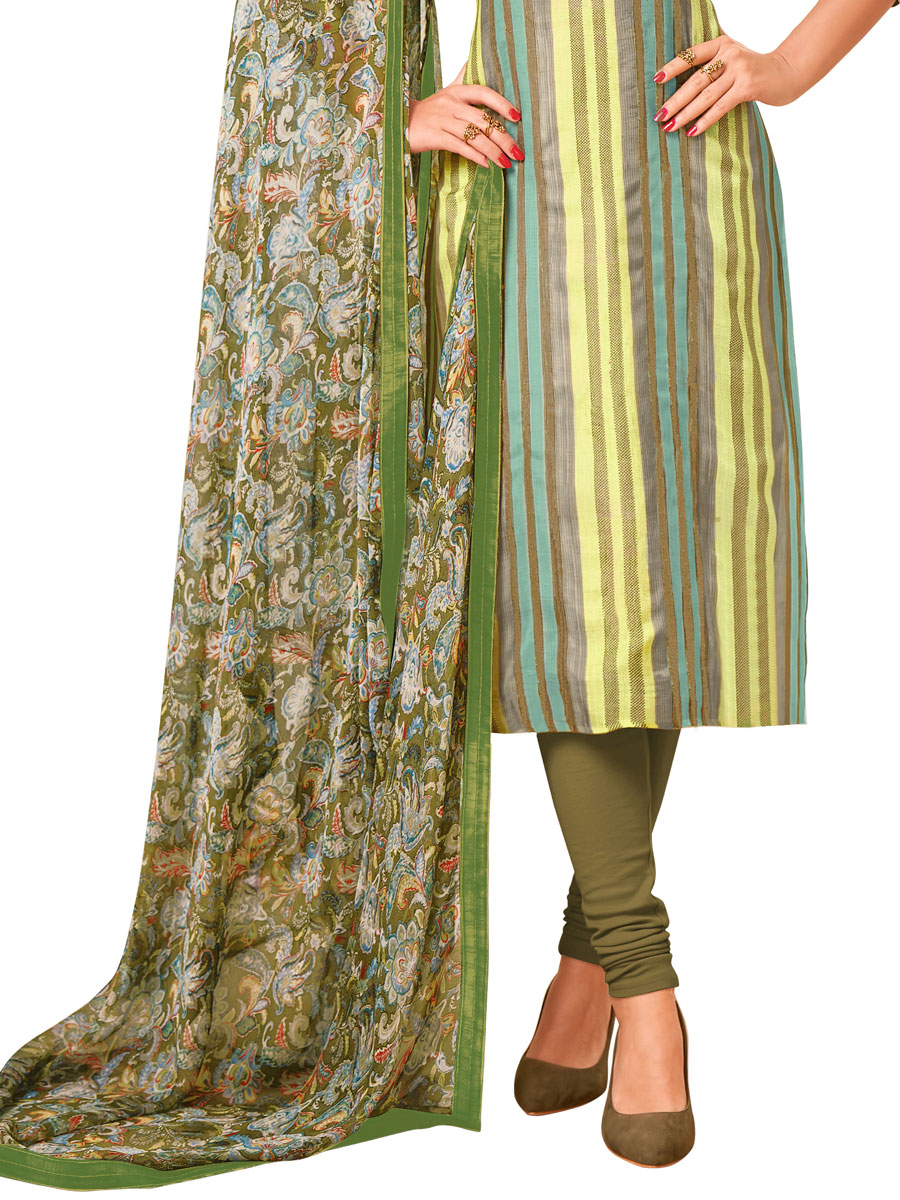 Multicolor Crape Printed Party Churidar Pant Kameez