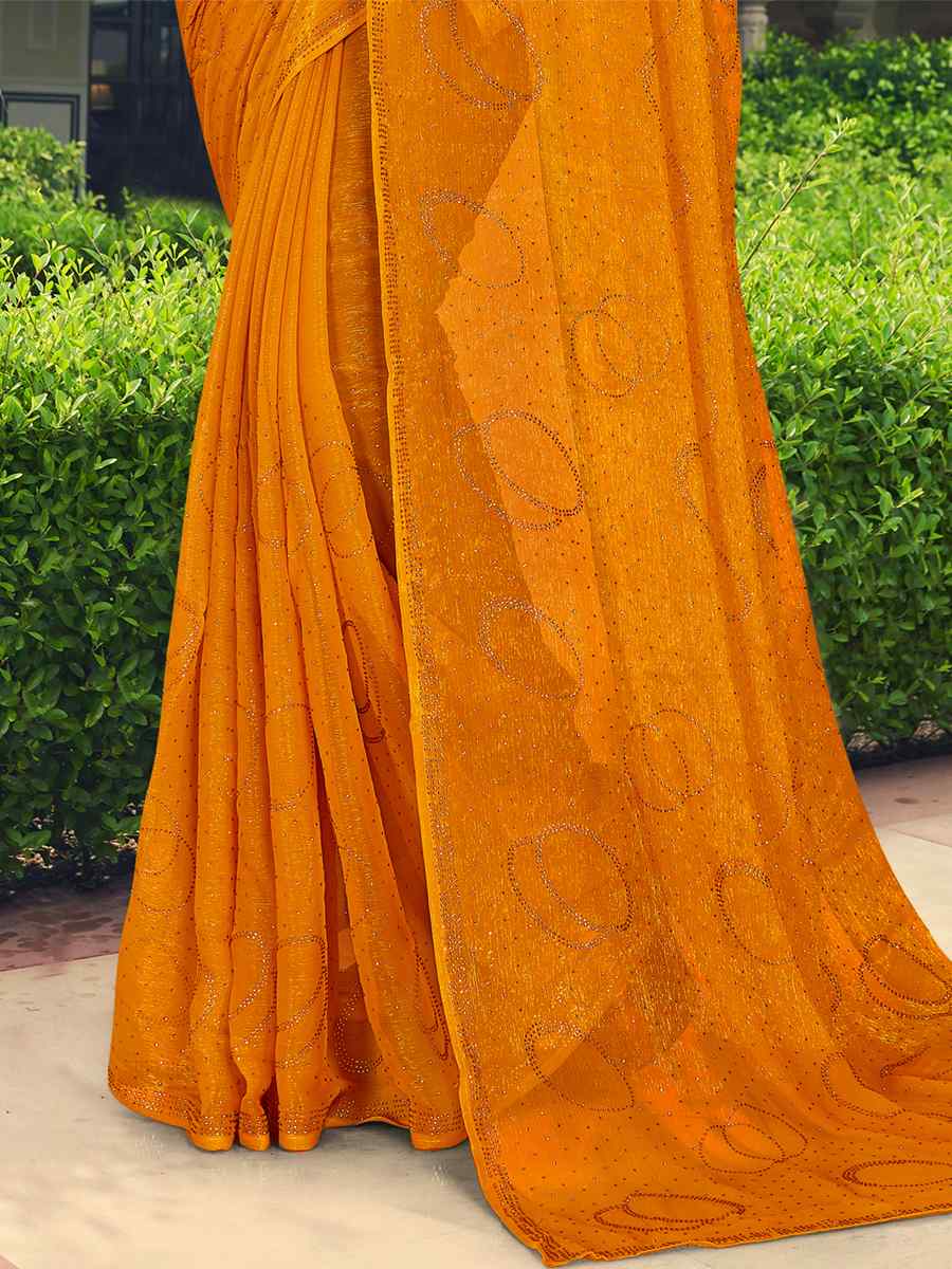 Mustard Simmer Silk Handwoven Casual Festival Classic Style Saree