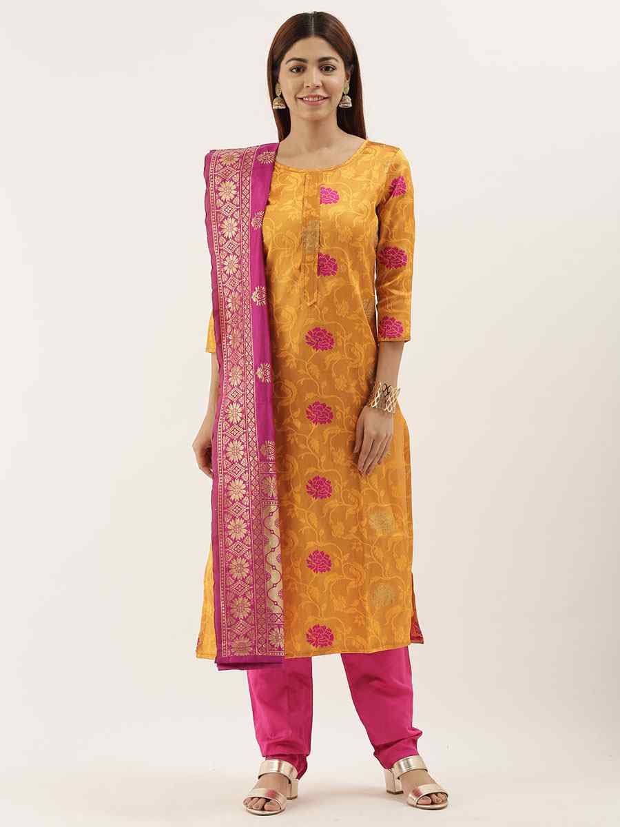 Musterd Jacquard Embroidered Party Casual Pant Salwar Kameez