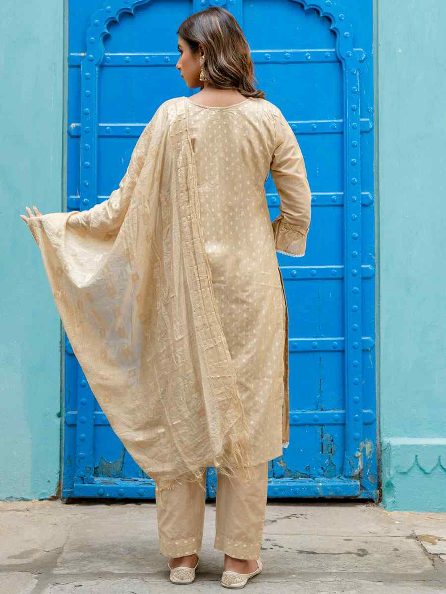 Navy Blue Chanderi Silk Embroidery Party Wedding Festival Casual Ready Pant Salwar Kameez