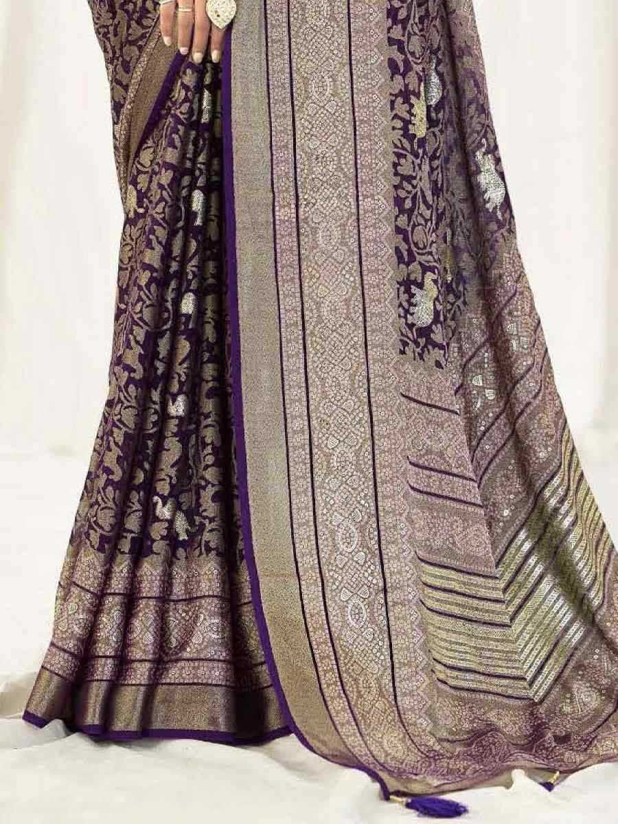 Nevy Blue Silk Handwoven Traditional Bridal Reception Festival Wedding Fancy Heavy Border Sarees