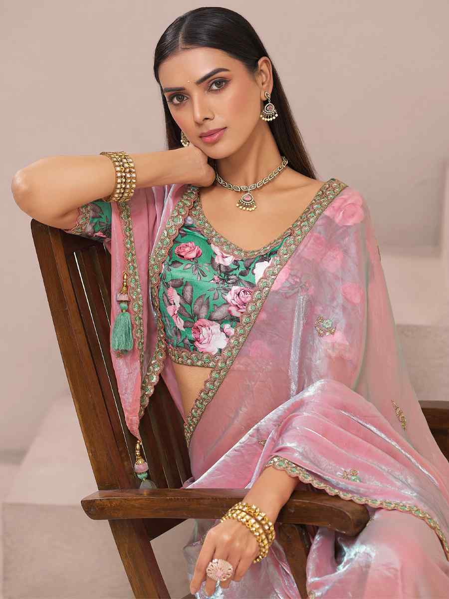 Off-White Fancy Silk Plain Party Bridal Reception Festival Wedding Fancy Heavy Border Saree