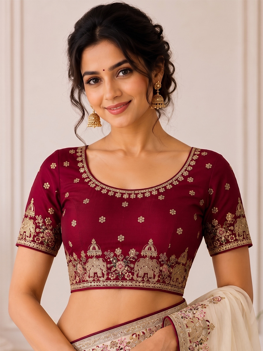 Off White Star Georgette Embroidery Wedding Reception Party Festival Casual Heavy Border Sarees
