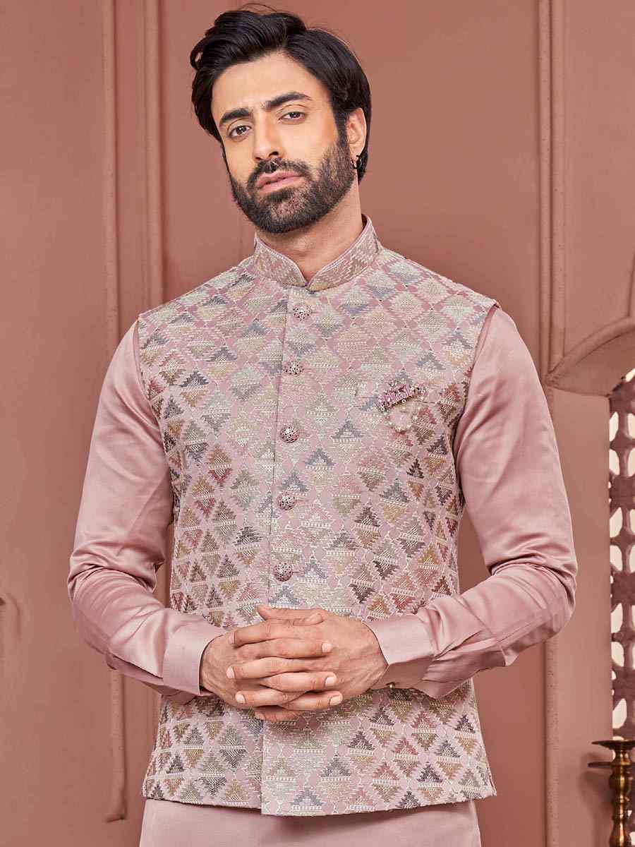 Onion Art Banarasi Silk Woven Festival Wedding Kurta