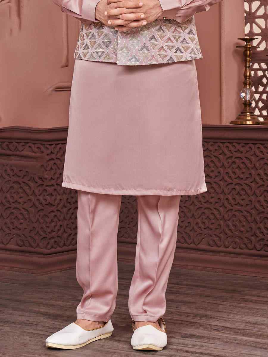 Onion Art Banarasi Silk Woven Festival Wedding Kurta