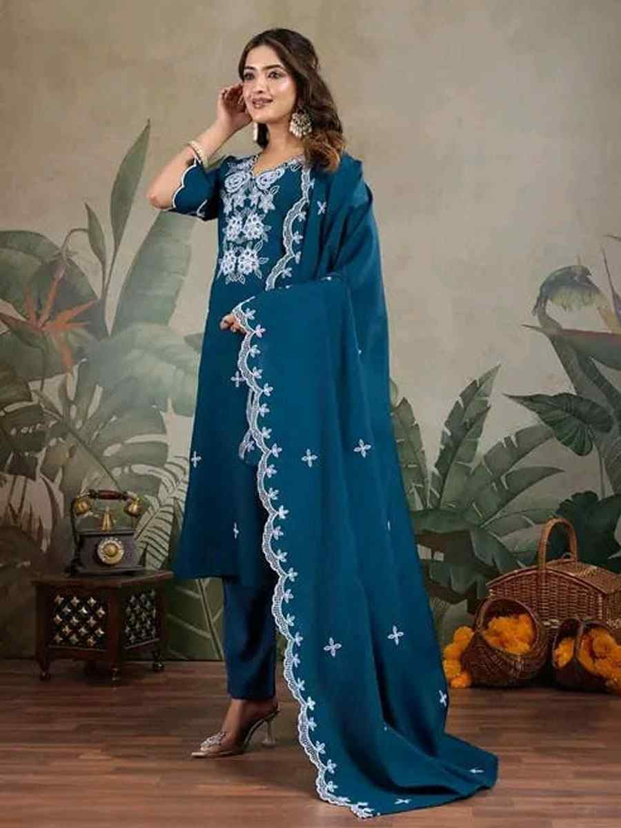 Orange Roman Silk Embroidery Party Wedding Festival Casual Ready Pant Salwar Kameez