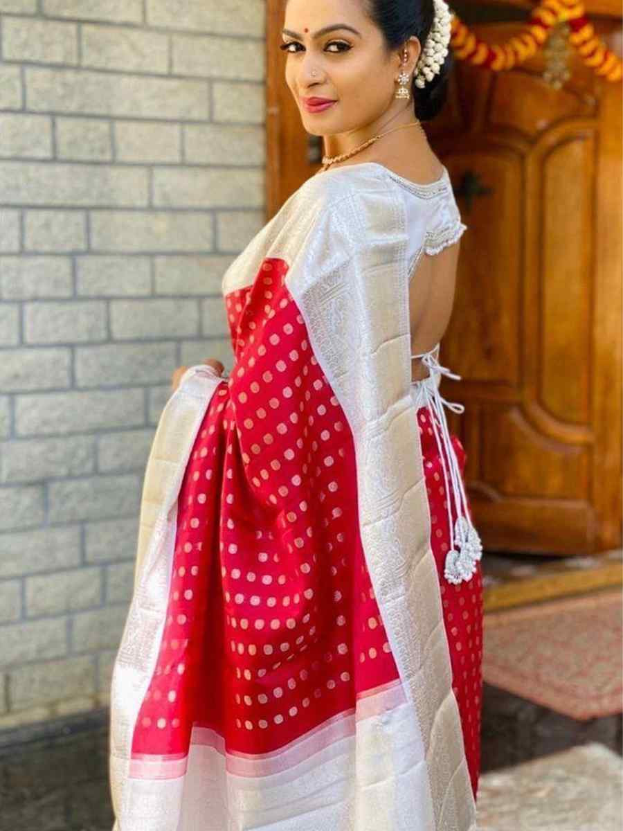 Pink Banarasi Soft Silk Jacquard Festival Wear Fancy Heavy Border Saree