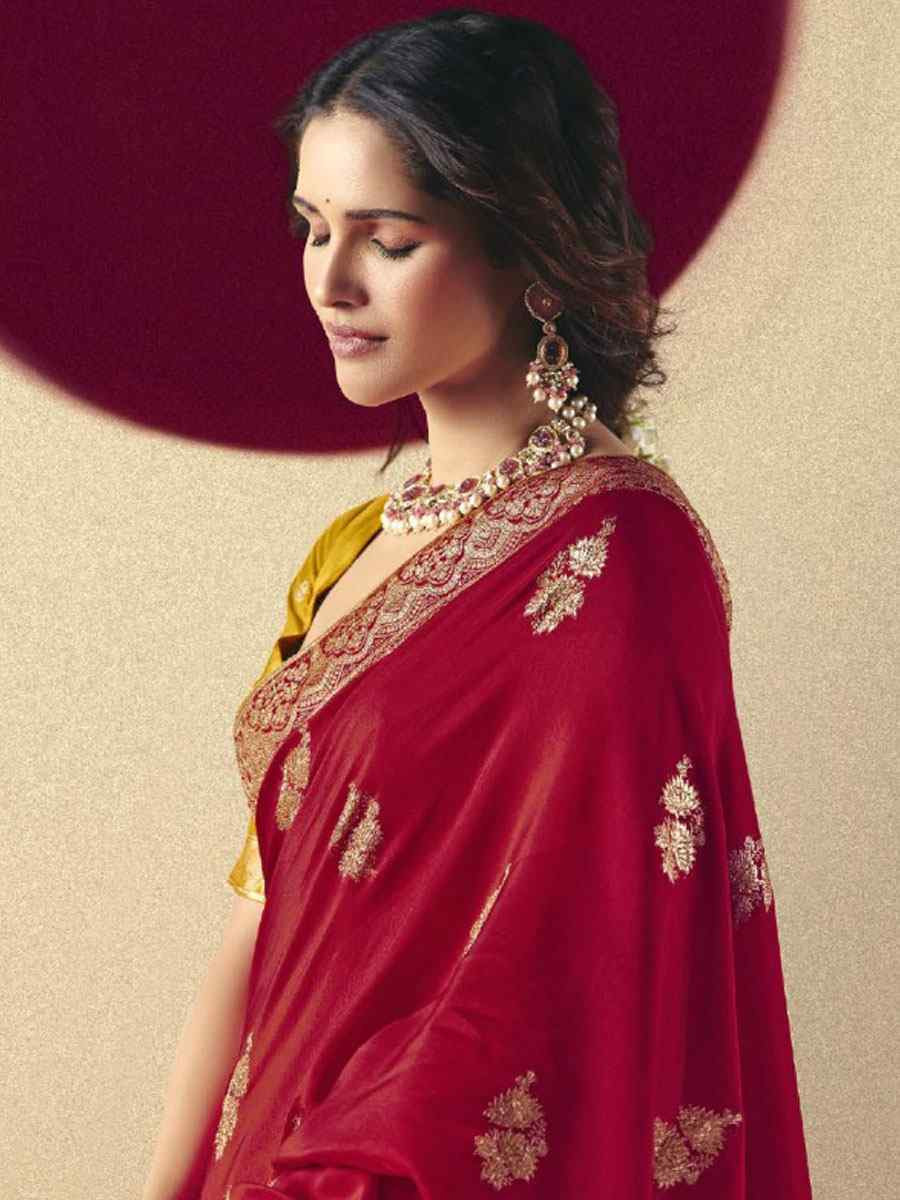 Pink Bemberg Viscose Handwoven Zari Work Traditional Bridal Reception Festival Wedding Fancy Heavy Border Saree
