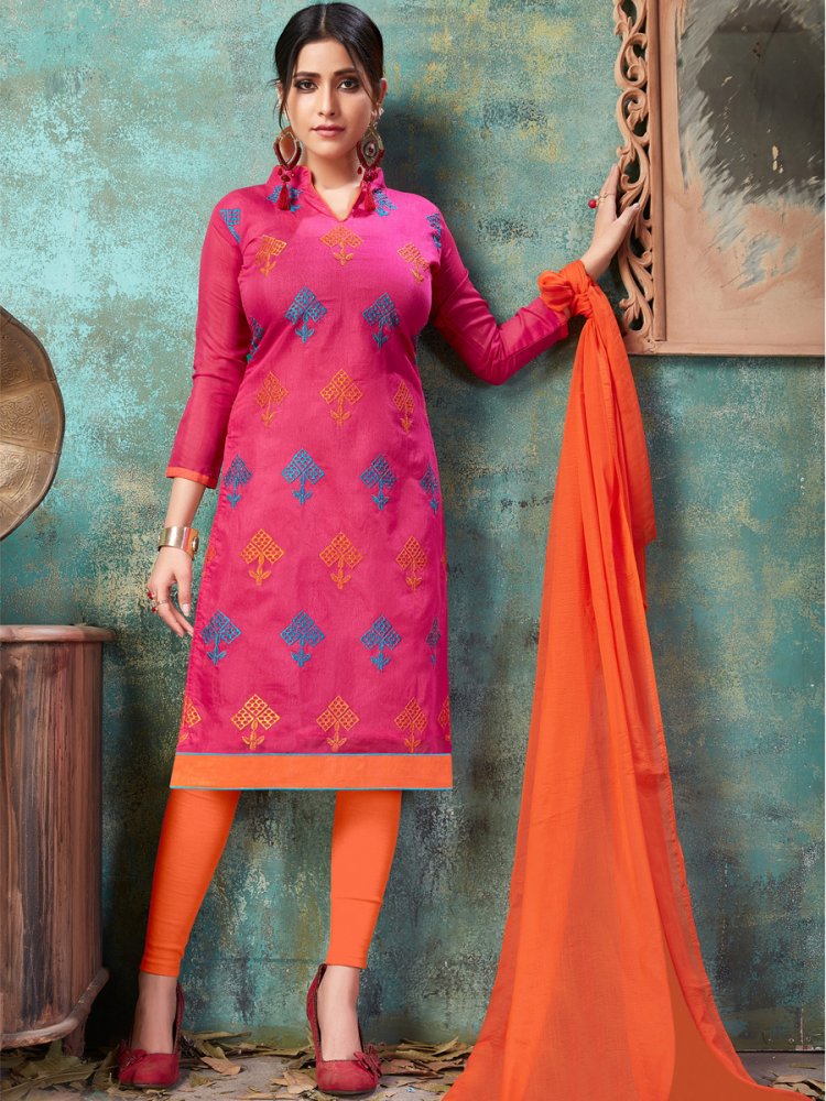 Buy Chanderi Banarasi Salwar Suit Silk Cotton Salwar Kameez Fabric With  Dupatta Banrasi Chanderi Silk Fabric Eid Dress Online in India - Etsy