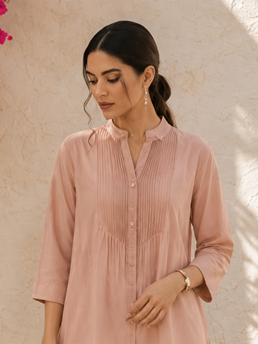 Pink Cotton Plain Festival Casual Party Wear Reday Kurti Bottom Women Wear