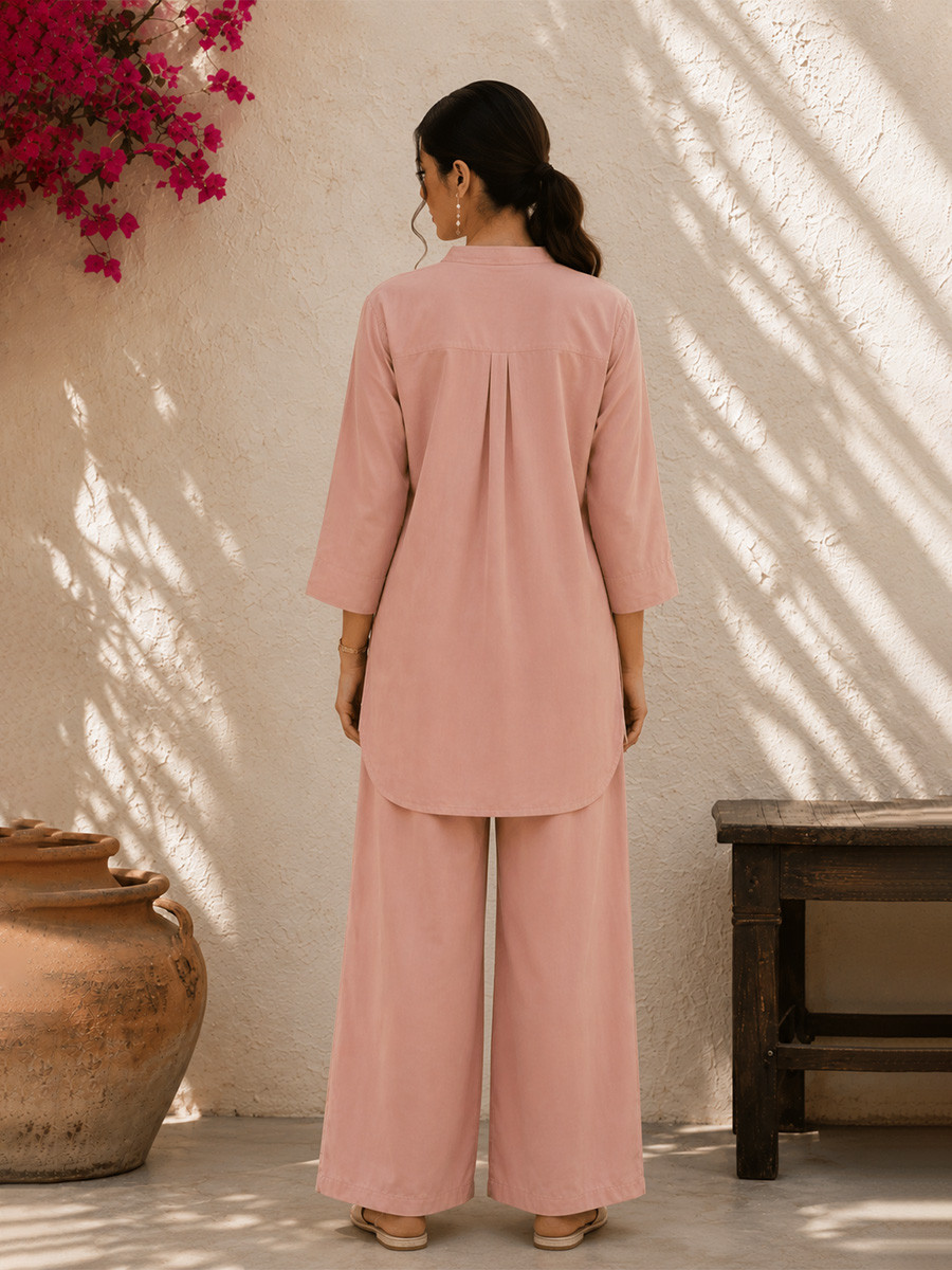 Pink Cotton Plain Festival Casual Party Wear Reday Kurti Bottom Women Wear