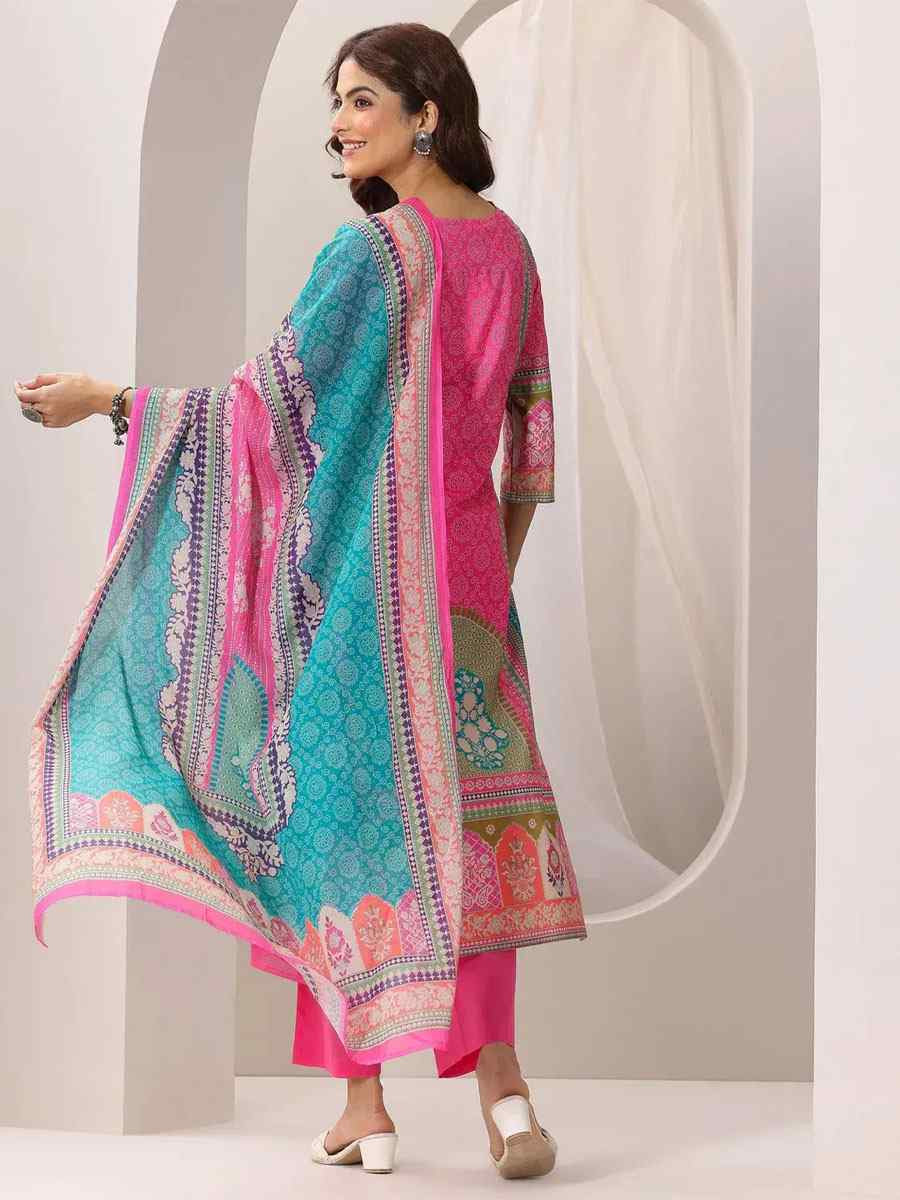 Pink Crepe Embroidery Party Wedding Festival Casual Ready Pant Salwar Kameez