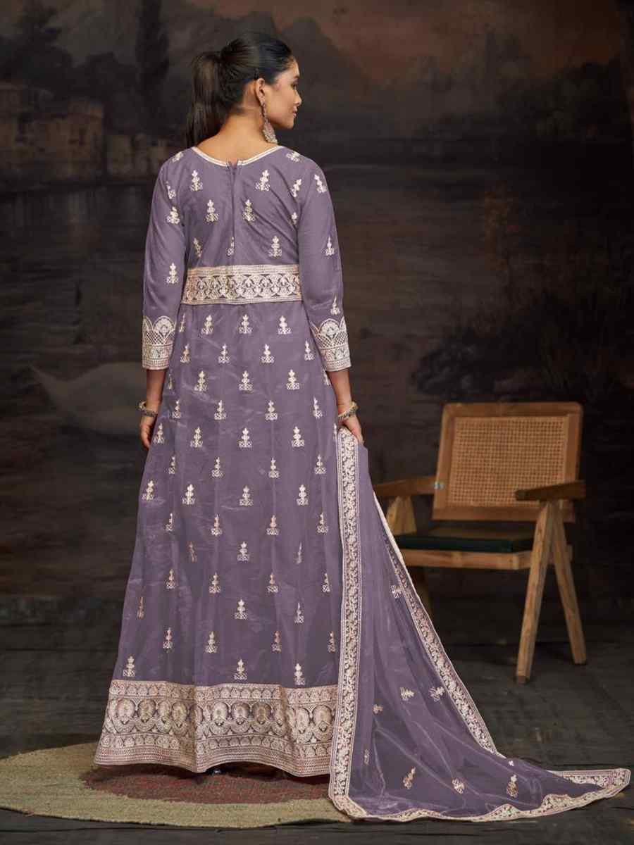 Pink Net Embroidered Festival Wedding Anarkali Salwar Kameez
