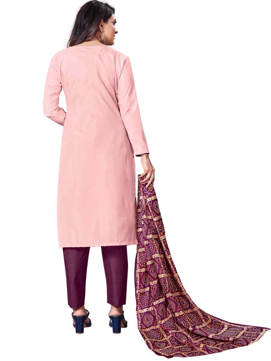 Pink Parampara Silk Embroidered Party Festival Pant Salwar Kameez