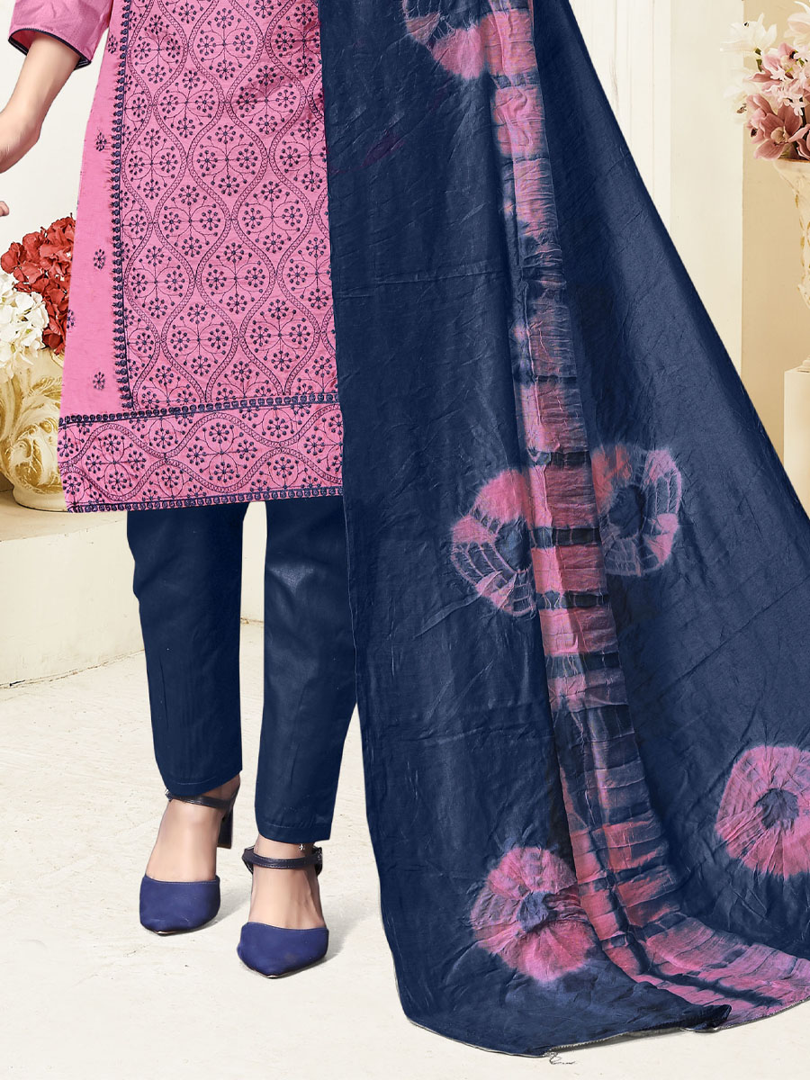 Pink Prampara Silk Printed Casual Festival Pant Salwar Kameez