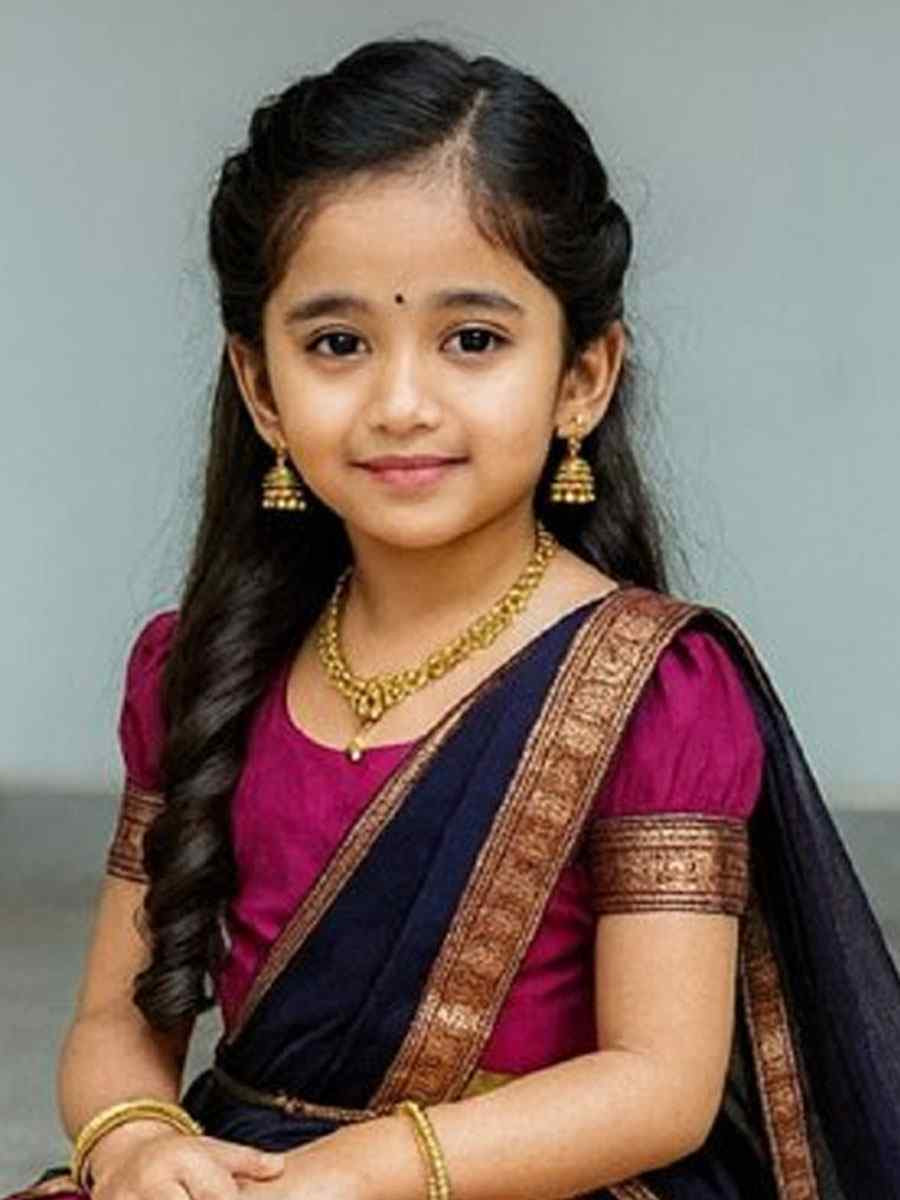 Pink Premium Lichi Silk Brocade Kids Wear Wedding Festival Lehengas Girls Wear