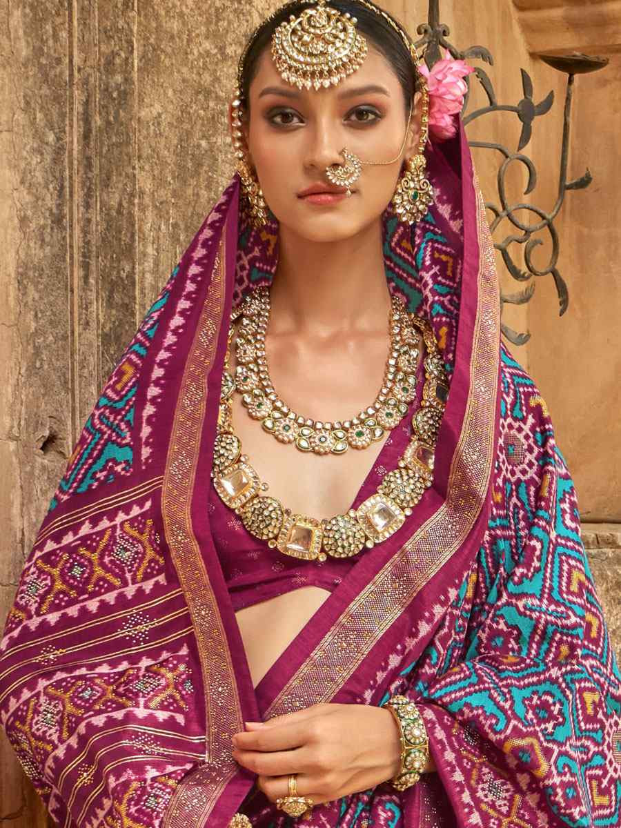 Pink Printed Festival Casual Wedding Cocktail Party Fancy Classic Heavy Border Saree