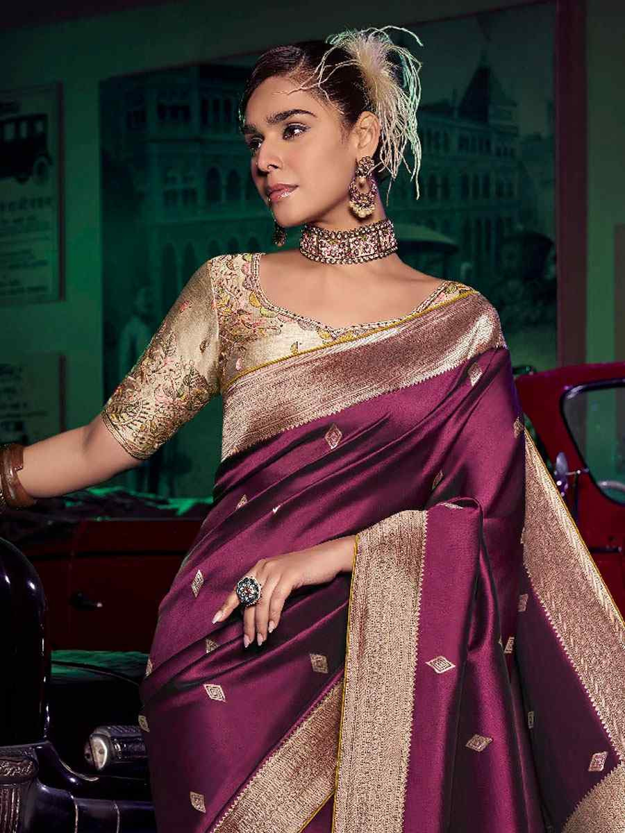 Pink Pure Silk Printed Handwoven Traditional Bridal Reception Festival Wedding Fancy Heavy Border Sarees