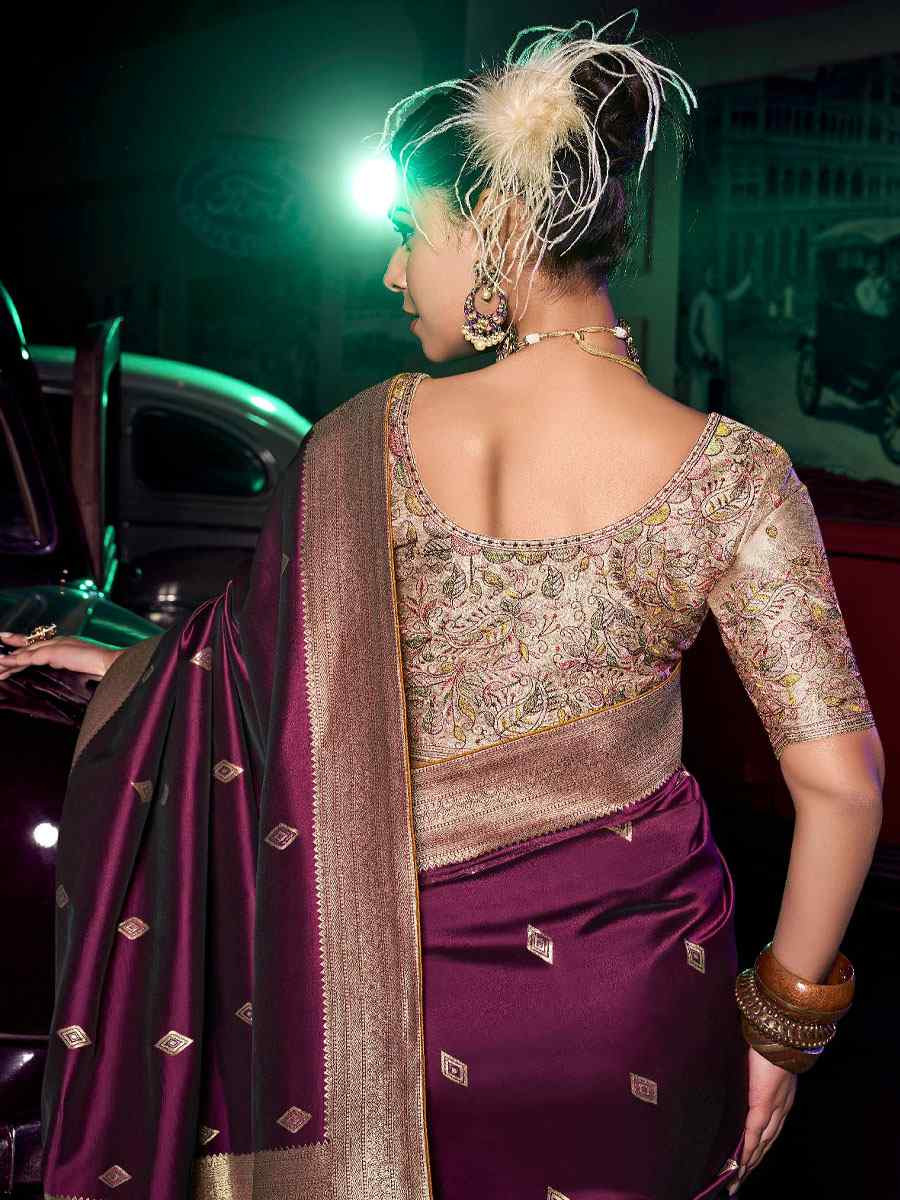 Pink Pure Silk Printed Handwoven Traditional Bridal Reception Festival Wedding Fancy Heavy Border Sarees