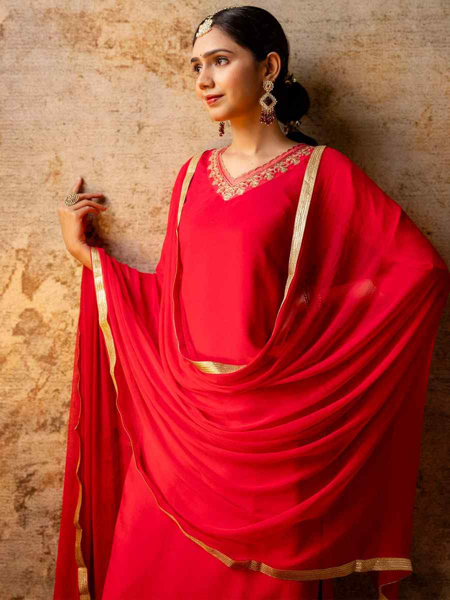 Pink Silk Blend Embroidery Party Wedding Festival Casual Ready Pant Salwar Kameez