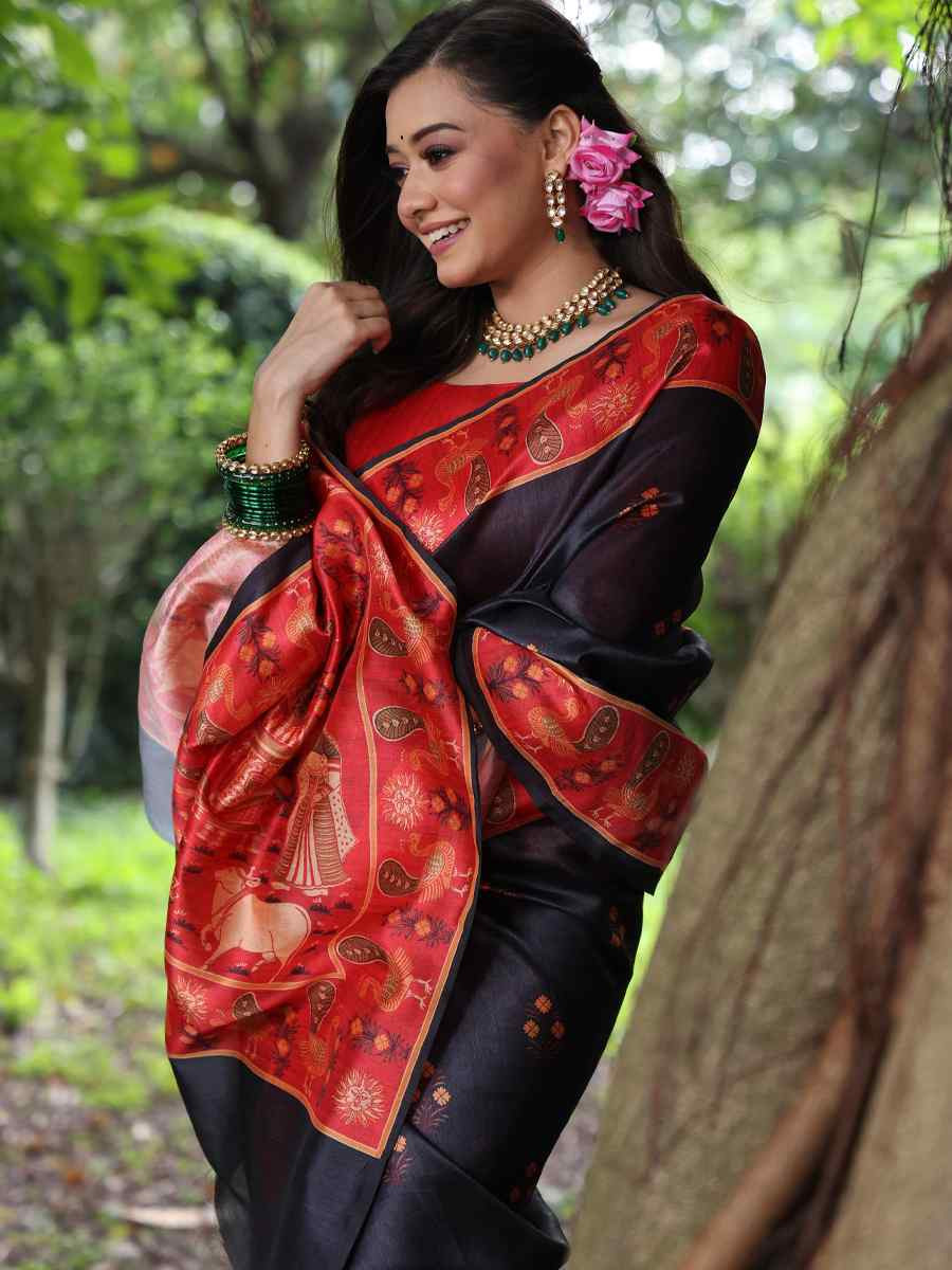 Pink Soft Tussar Silk Zari Handwoven Casual Reception Festival Wedding Fancy Classic Style Sarees