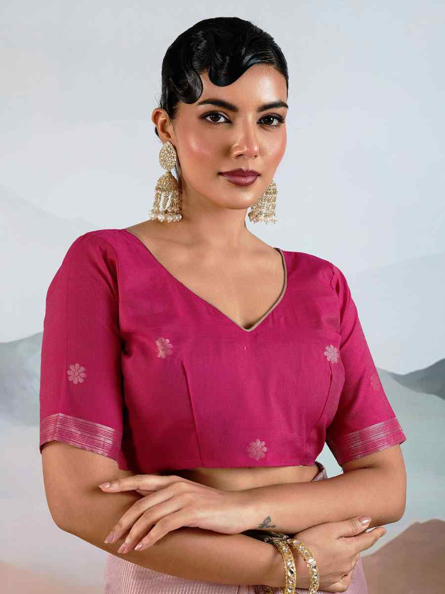 Pink Tissue Silk Handwoven Traditional Casual Reception Festival Wedding Fancy Heavy Border Saree