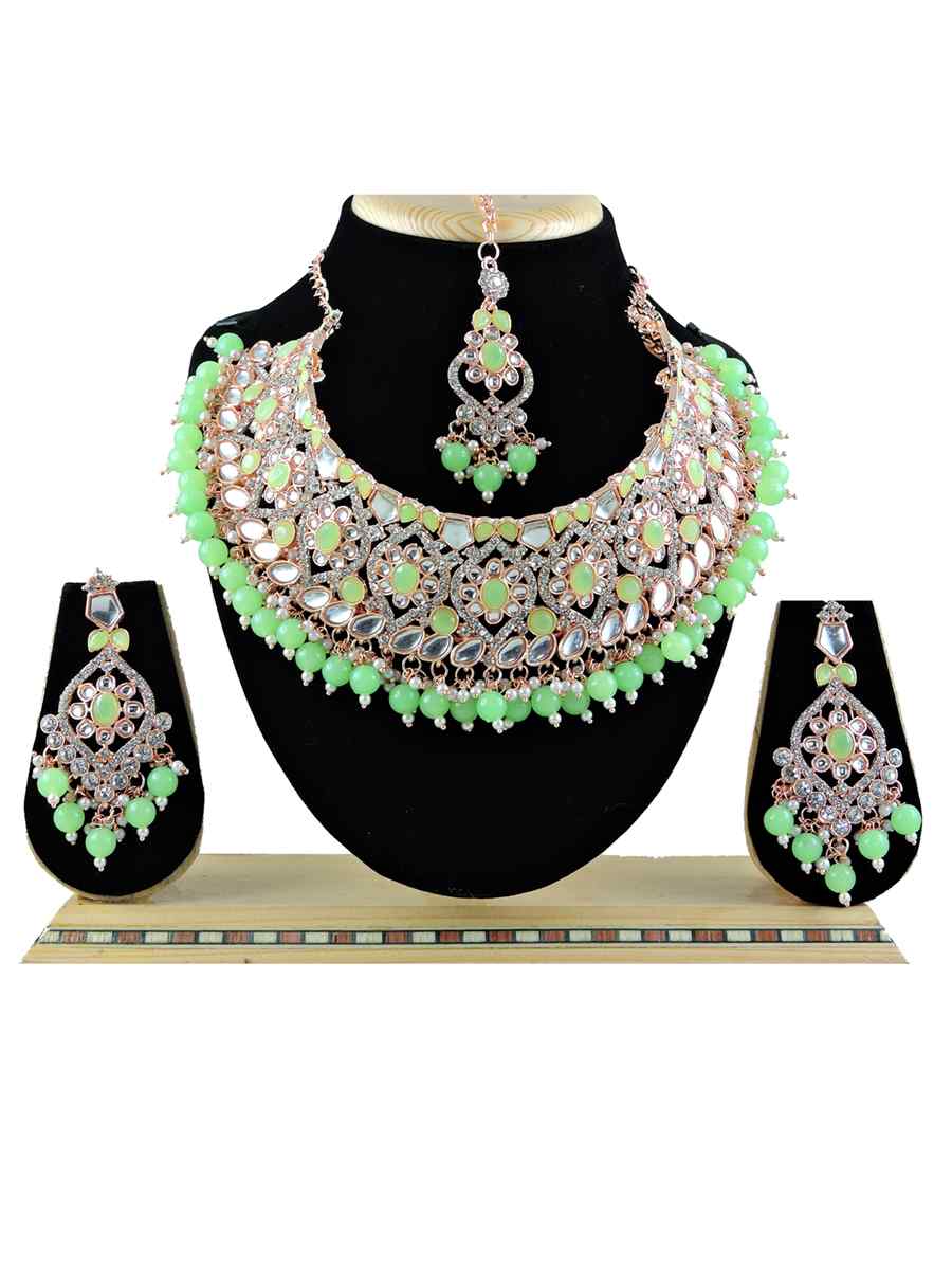 Pista Alloy Festival Wear Kundan Necklace