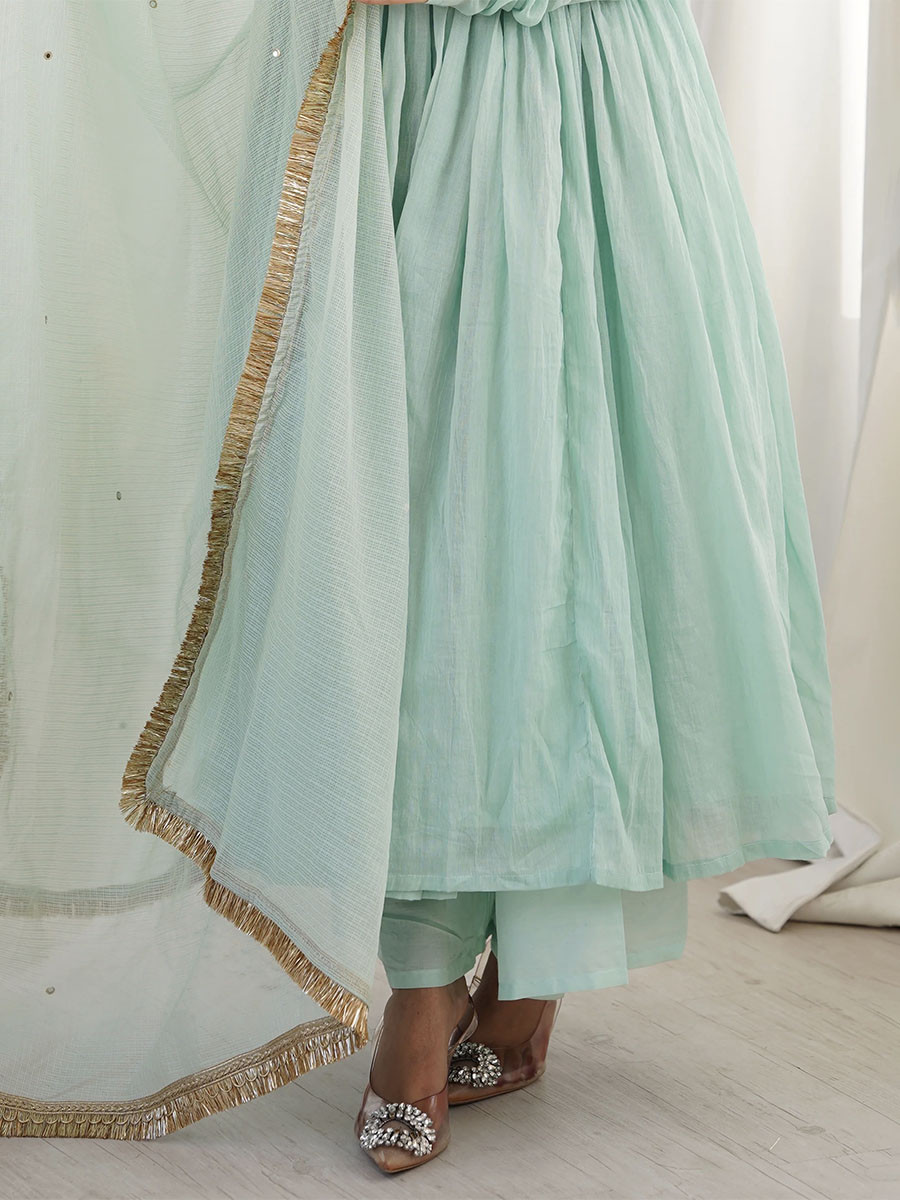 Pista Georgette Embroidery Zari Lace Wedding Party Festival Casual Ready Anarkali Palazzo Pant Salwar Kameez