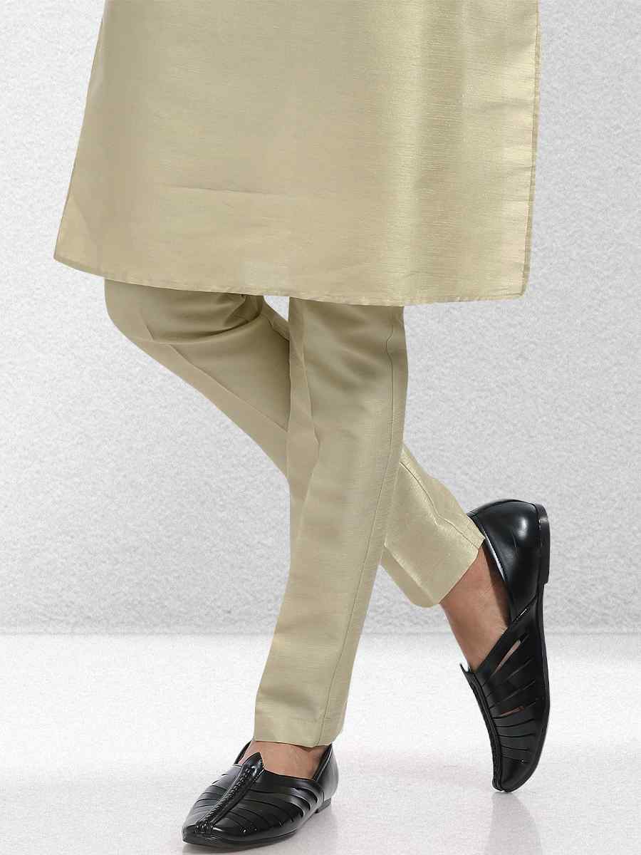 Pista Green Art Banarasi Silk Woven Festival Wedding Kurta