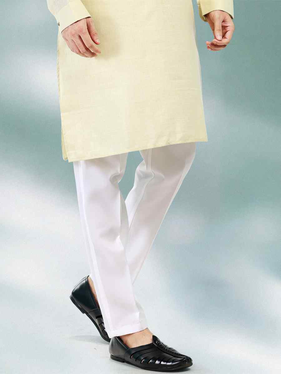 Pista Green Premium Linen Cotton Woven Festival Party Kurta