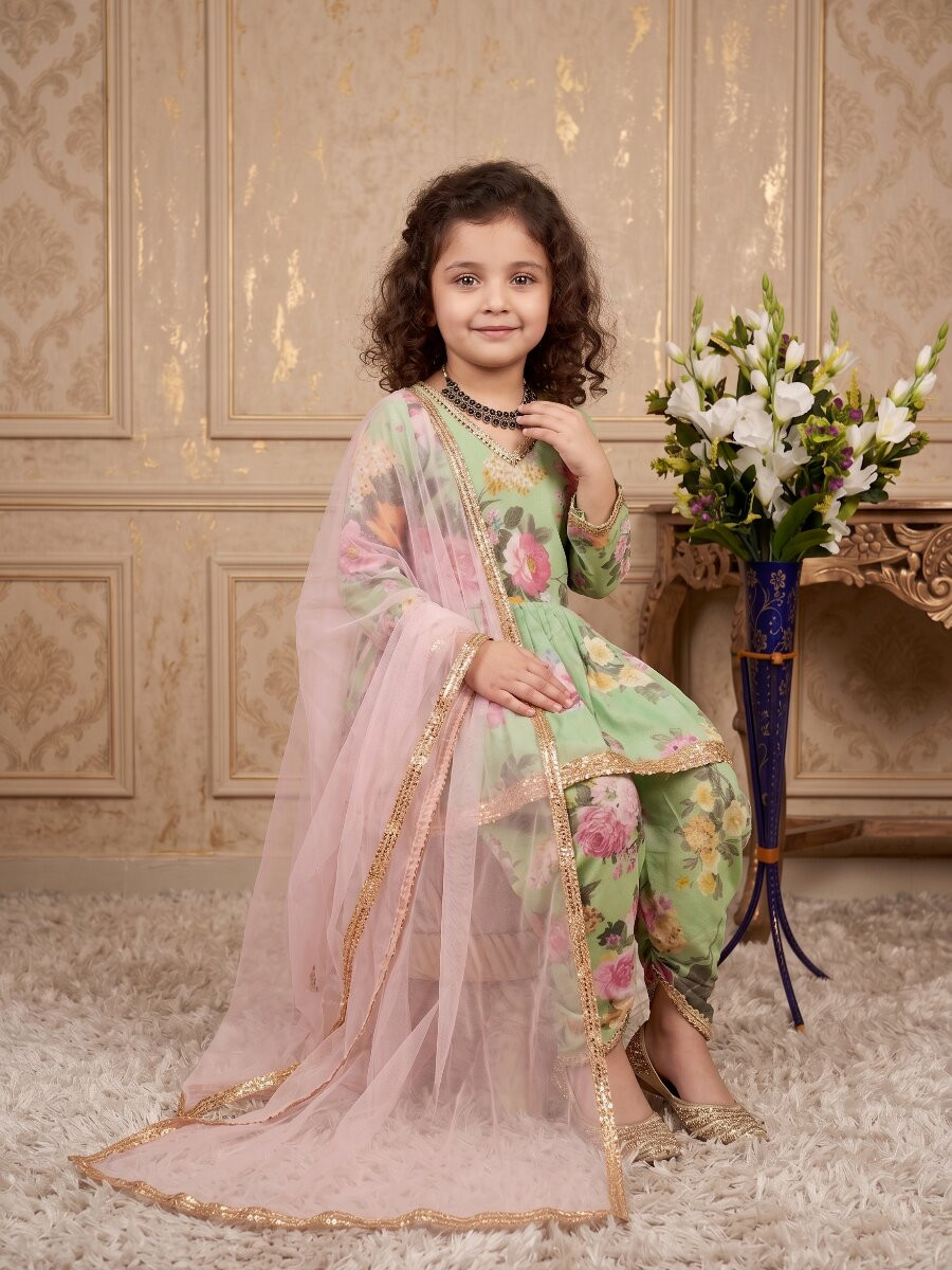 Pista Heavy Fox Georgette Digital Print With Less Traditional Ethnic Casual Festival Party Wedding Salwars Girls Wear