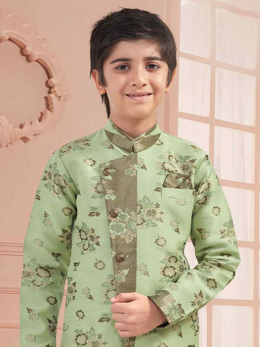 Pista Jaquard Zardosi Festival Kurta Pyjama Boys Wear