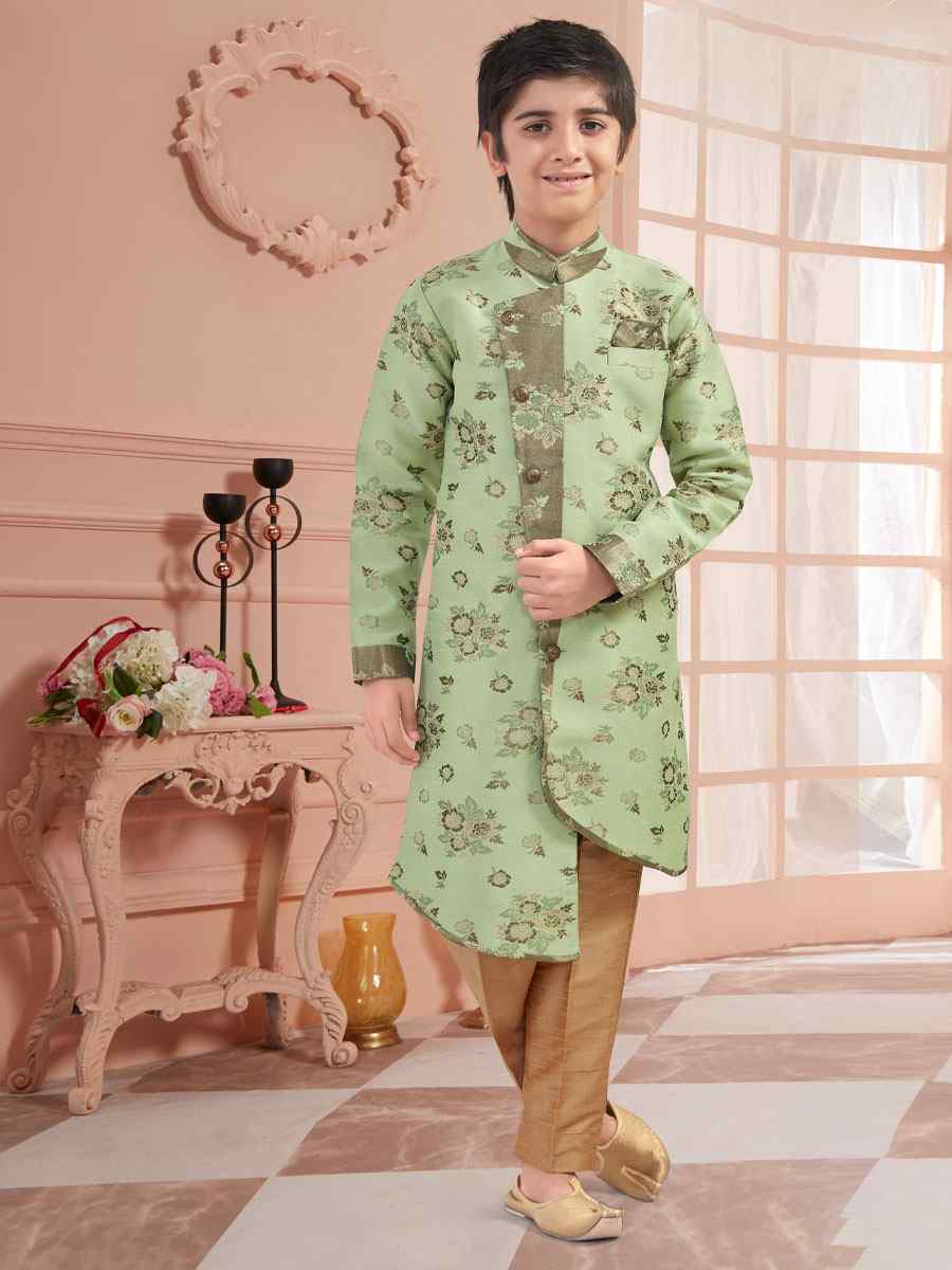 Pista Jaquard Zardosi Festival Kurta Pyjama Boys Wear