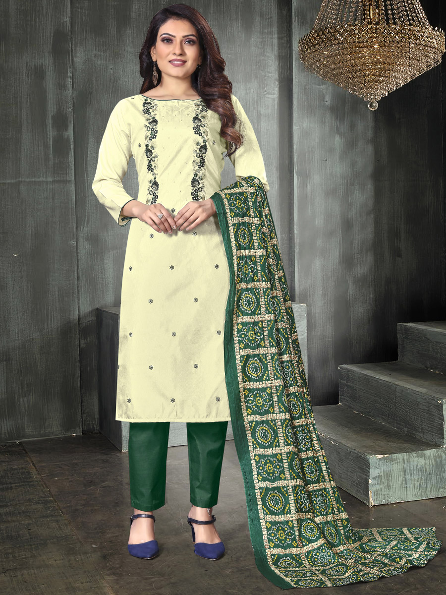 Pista Prampara Silk Printed Casual Festival Pant Salwar Kameez