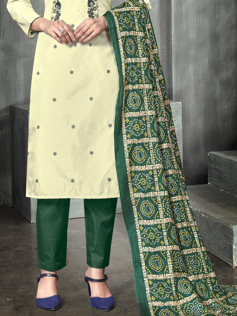 Pista Prampara Silk Printed Casual Festival Pant Salwar Kameez