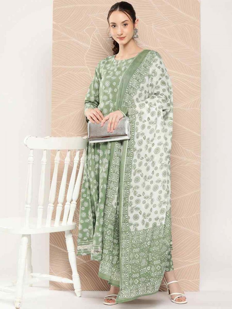 Pista Pure Cotton Printed Festival Casual Ready Pant Salwar Kameez