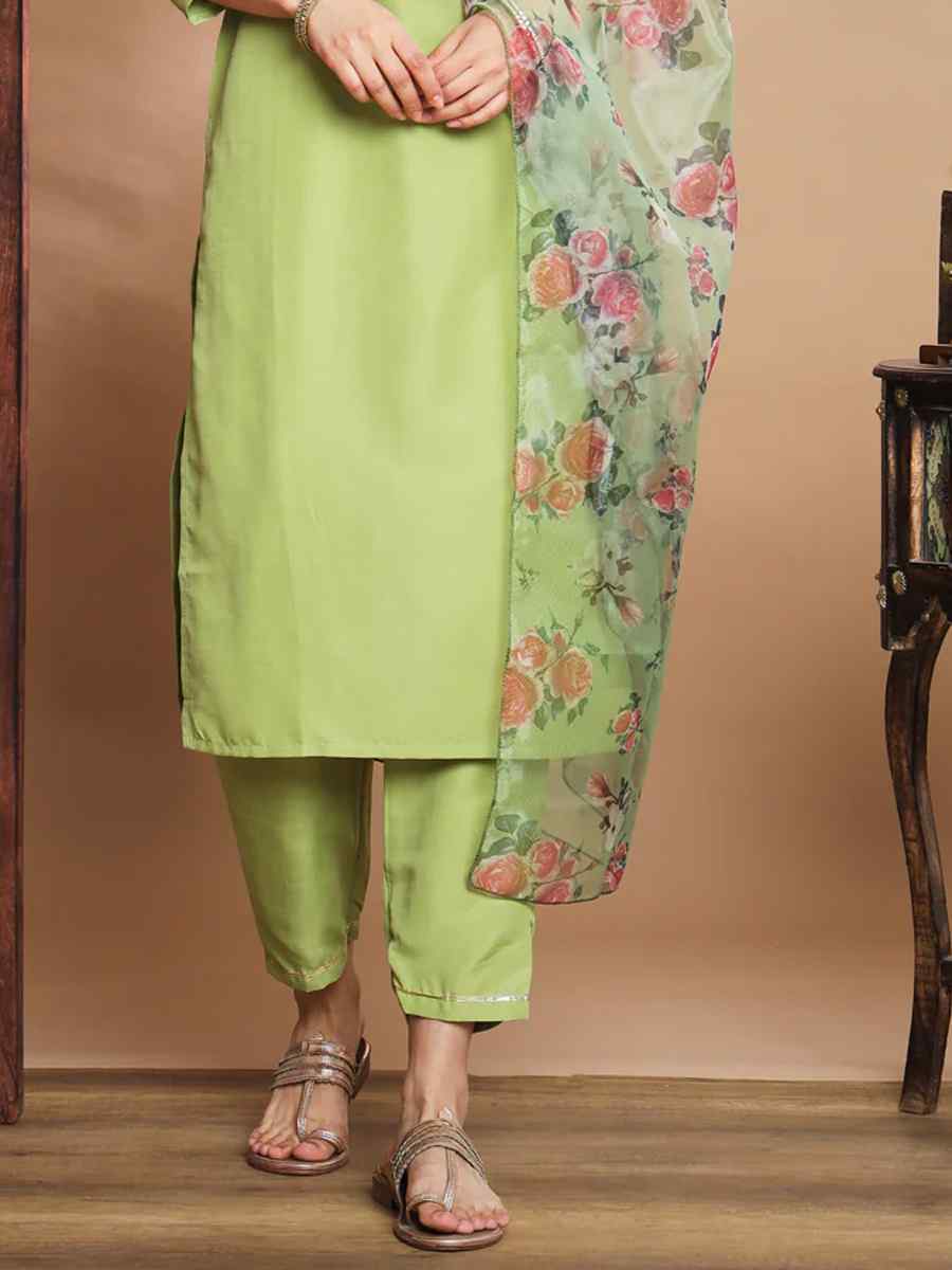 Pista Silk Blend Embroidered Festival Casual Ready Pant Salwar Kameez
