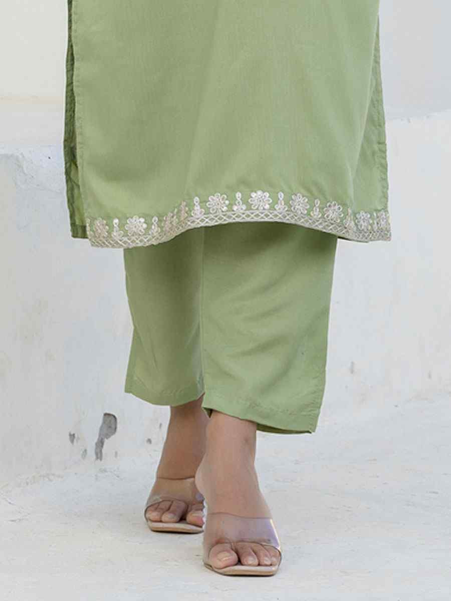 Pista Silk Blend Embroidery Party Wedding Festival Casual Ready Pant Salwar Kameez