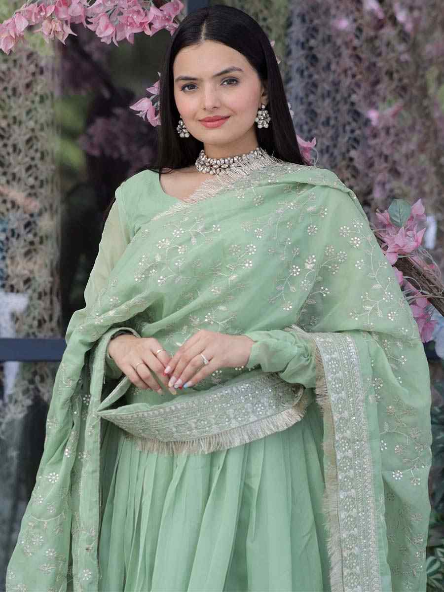 Pista Tebby Silk Embroidered Festival Party Ready Pant Salwar Kameez