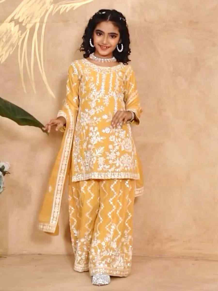 Purple Heavy Fox Georgette Embroidered Wedding Festival