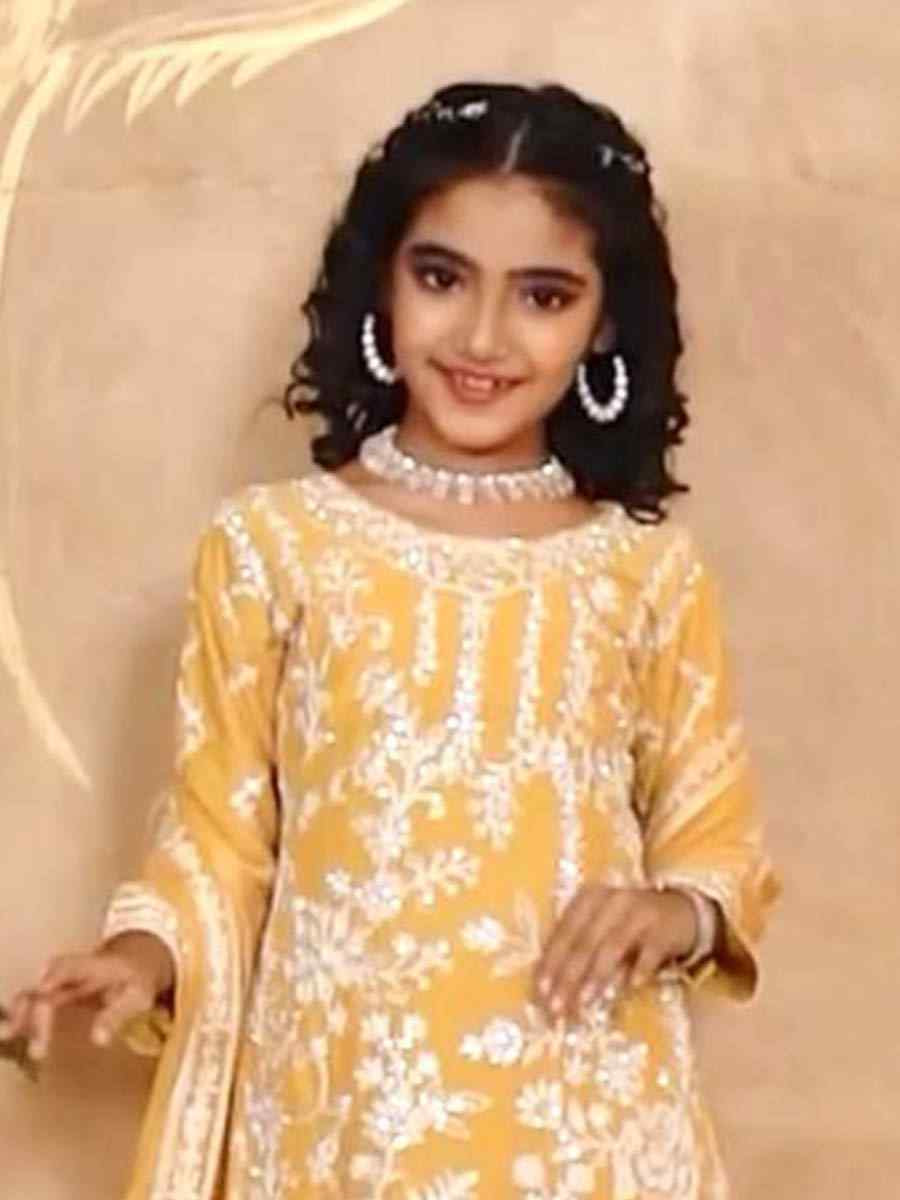 Purple Heavy Fox Georgette Embroidered Wedding Festival