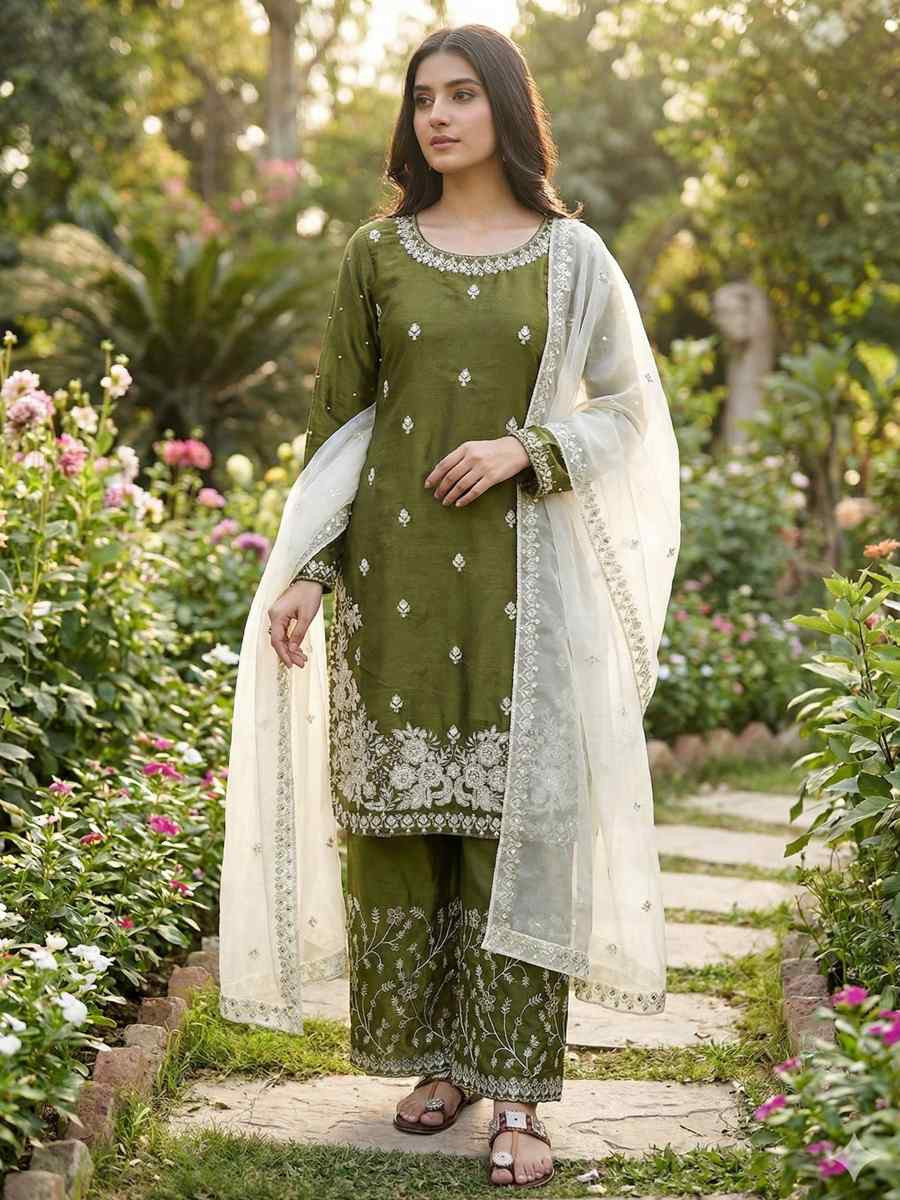 Purple Pure Silk Embroidery Party Wedding Festival Casual Ready Palazzo Pant Salwar Kameez