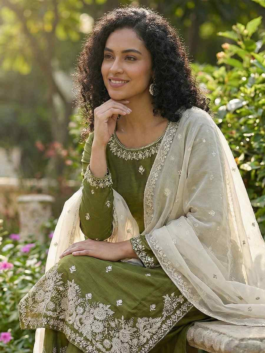 Purple Pure Silk Embroidery Party Wedding Festival Casual Ready Palazzo Pant Salwar Kameez